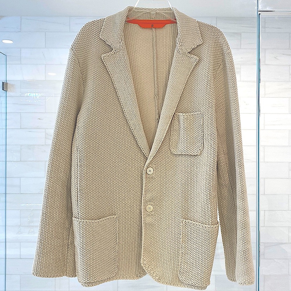 Men’s Cream Color Cardigan / Jacket - Picture 1 of 9